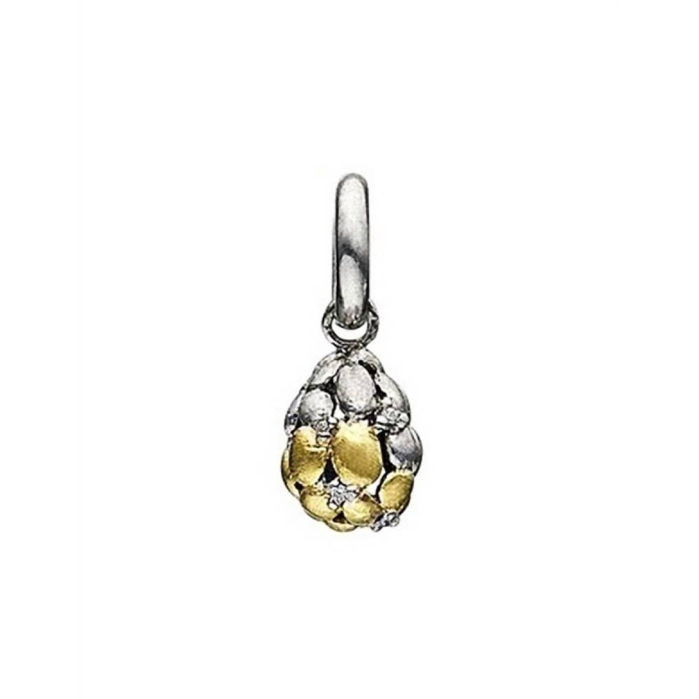 NEW STORY JEWELLERY sterling silver 18k gold plate drop in silver